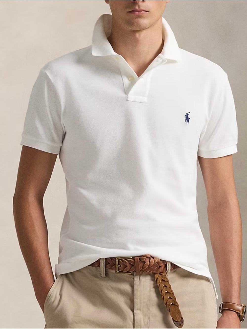 Polo Ralph Lauren classic white short-sleeve polo shirt